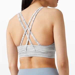 Lululemon Energy Bra *Medium Support in Space Dye Grey Camo